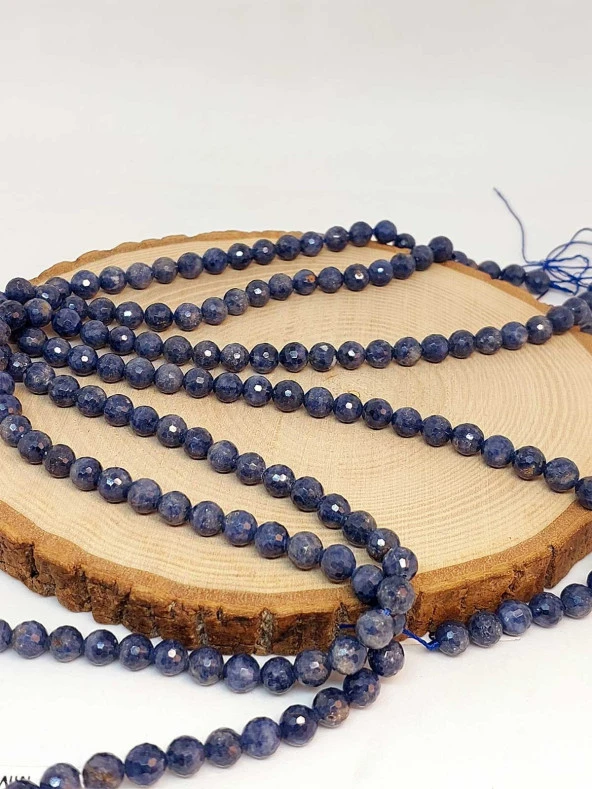 Safir Taşı Faset Kesim 7mm/adet (45508-1) - Resim 3