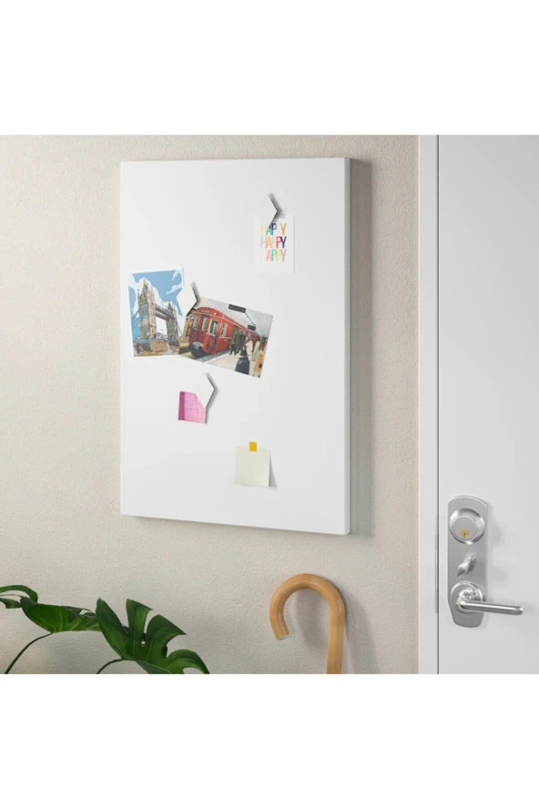 Svensas Beyaz 40x60 Cm Manyetik Mıknatıslı Pano Ofis Ev Duvar Panosu Not Fotoğraf Resim Panosu - Resim 2
