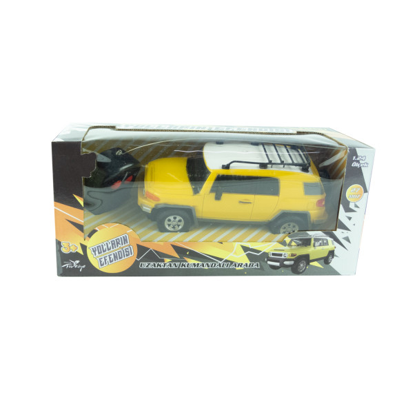 1:24 Ölçek Uzaktan Kumandalı Jep Araba Yarım Fonksiyon Sarı - 5