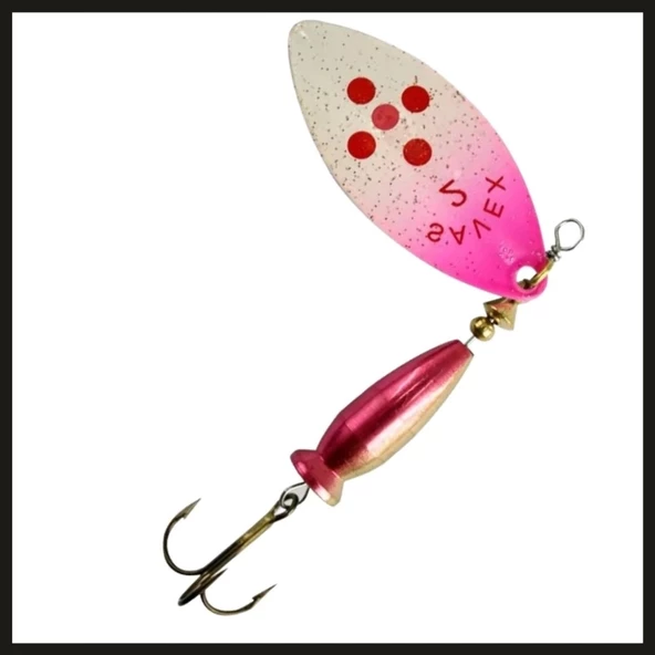 Uyguna-Yakala Beyaz/ Üst Pembe&kırmızı Noktalı No:2/16 Gr Savex Alpha Long-KAŞ.119
