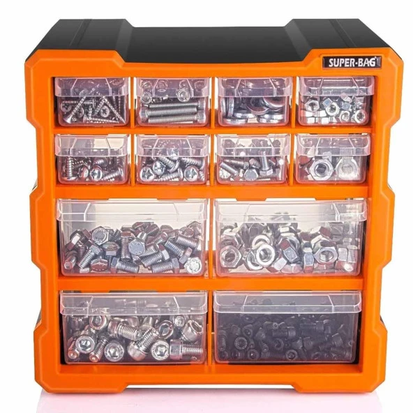 Monoblock Organizer Set 12 Çekmeceli Hobi Kutusu - 2