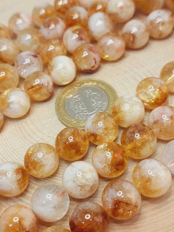 Sitrin Taşı Açık & Koyu Karışık Renk Dizi 12mm - Resim 3