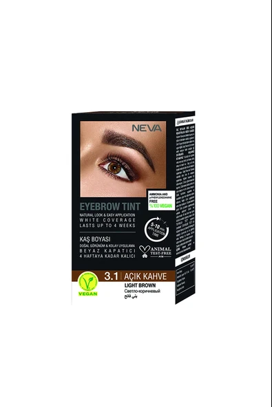 NevaEyebrow Tınt Kaş Boyası 15ml (vegan) 3.1 Açık Kahve