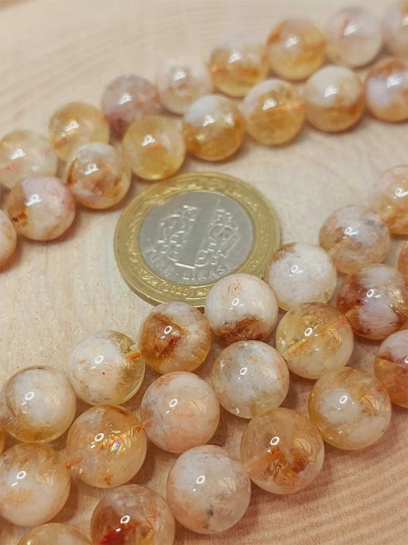 Sitrin Taşı Açık & Koyu Karışık Renk Dizi 10mm - Resim 3