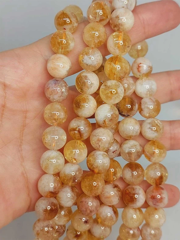 Sitrin Taşı Açık & Koyu Karışık Renk Dizi 10mm ürün görseli