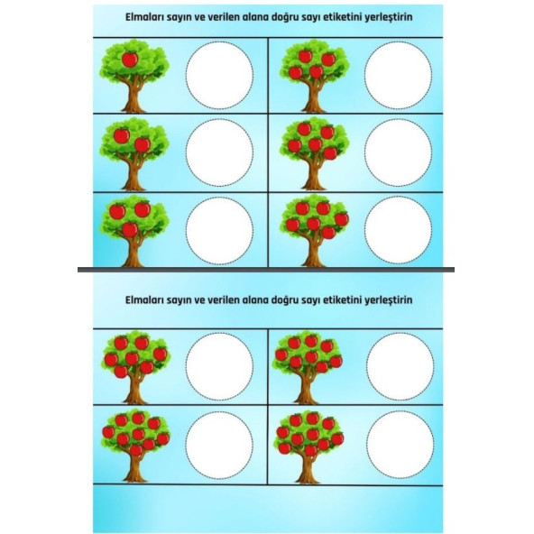 Okul Öncesi KES-YAPIŞTIR-YAZ-SİL Eğitim Seti (Laminasyonlu) - 6