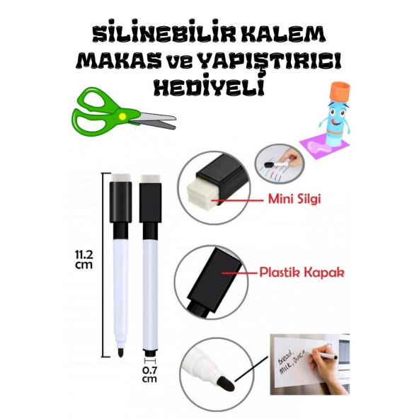 Okul Öncesi KES-YAPIŞTIR-YAZ-SİL Eğitim Seti (Laminasyonlu) - 7