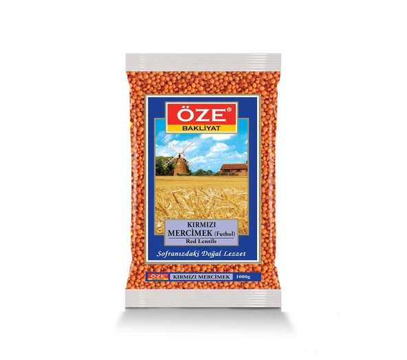 Öze Kırmızı Mercimek Futbol 2500  Gr