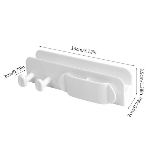 Duvar Tipi Telefon Şarj Standı, Yapışkanlı Duvar Tipi Kablo Düzenleyicili, Çok Amaçlı Telefon Standı - 2