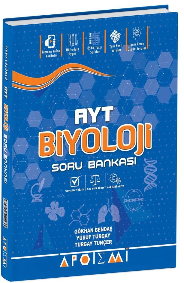 AYT Biyoloji Soru Bankası Apotemi Yayınları