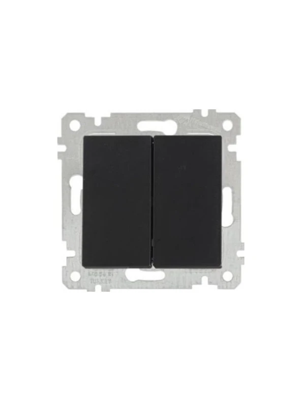 Mutlusan Komütatör Rita Metalik Siyah 2200 402 0284 Çerçeve Hariç ürün görseli