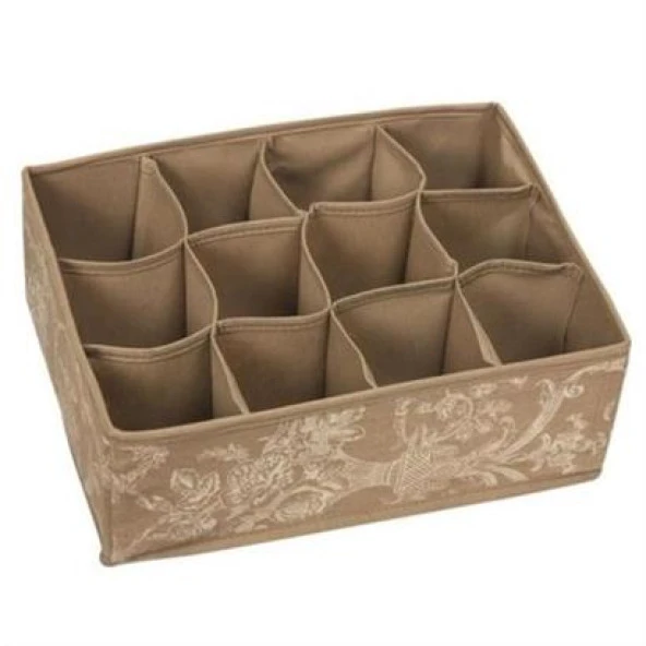 BUFFER® 12 Bölmeli Çekmece İçi Çorap Çamaşır Düzenleyici Bez Organizer