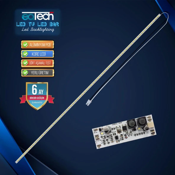 Kod-590 Tv Led Bar + Drıver Unıversal Kesilebilir Tüm Modellere Uyumlu 64led