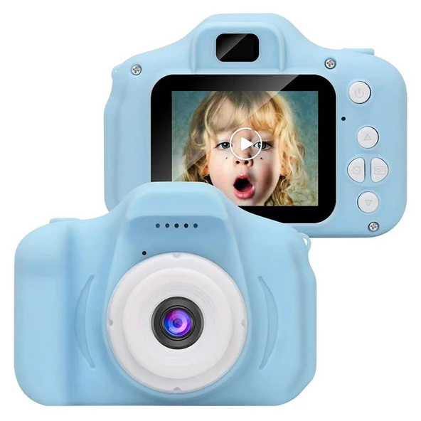 Torima Mavi Renk Mini 1080p Hd Çocuk Kamera Dijital Fotoğraf Makinesi 2.0 Inç Ekran