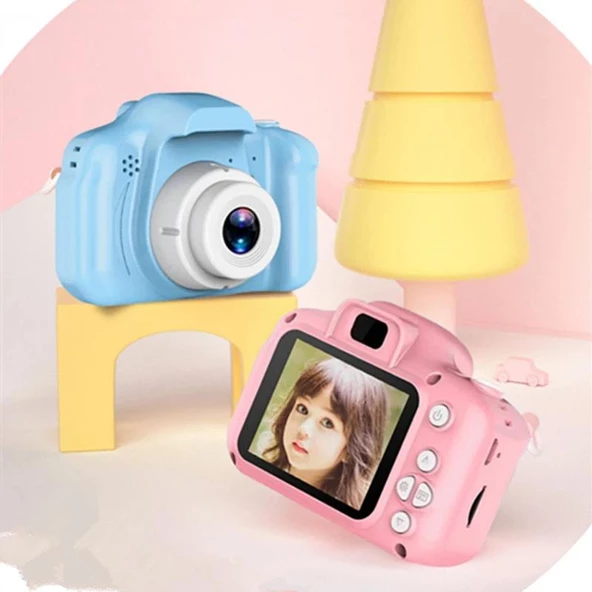 Torima CMR 7 Pembe Mini 1080p Hd Çocuk Kamera Dijital Fotoğraf Makinesi 2.0 Inç Ekran - 5
