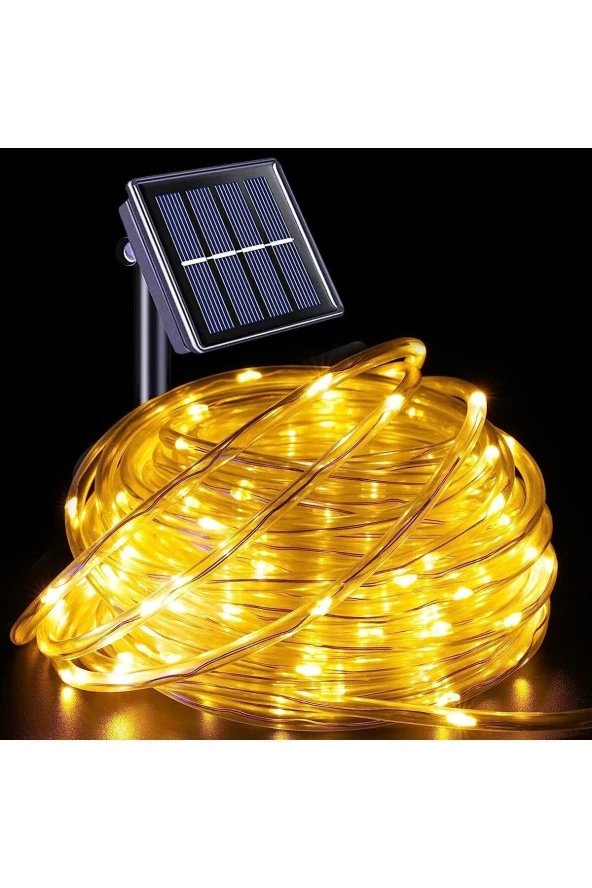 Solar Enerjili Neon Led Dış Mekan Bahçe Teras Balkon Ağaç Aydınlatması Animasyonlu (10 METRE)