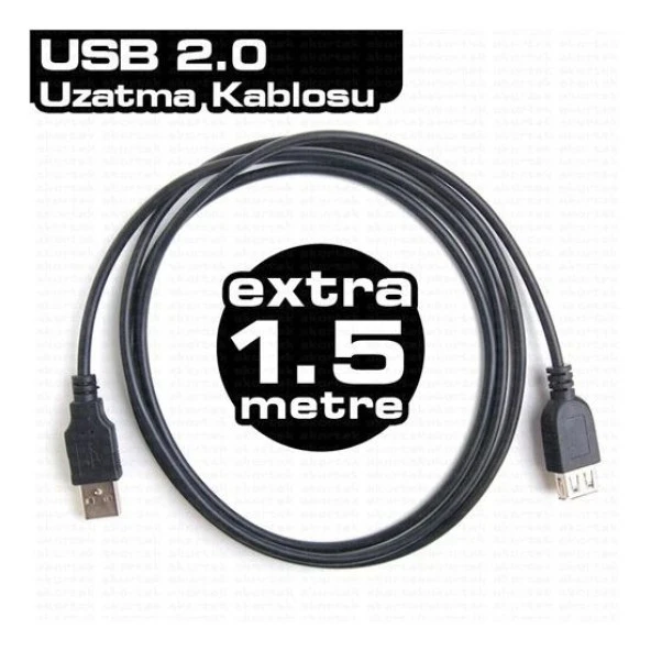 DARK DK CB USB2EXTL150  1,5m USB2.0 UZATMA KABLOSU