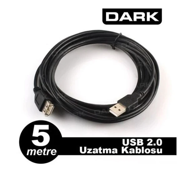 DARK DK CB USB2EXTL500  5m USB2.0 UZATMA KABLOSU