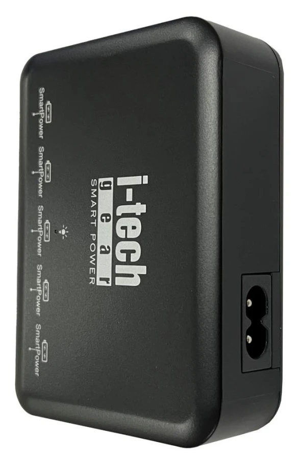 i-tech ITG-USC02 1,2m 5USB AKILLI ŞARJ,8A 40W SİYAH