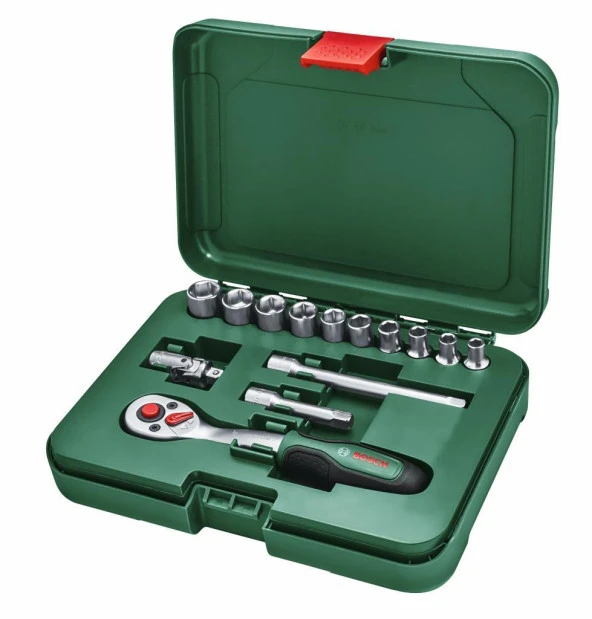 Bosch Home and Garden 1/4" Lokma Seti 14 Parça - 1600A02BY0 - 2