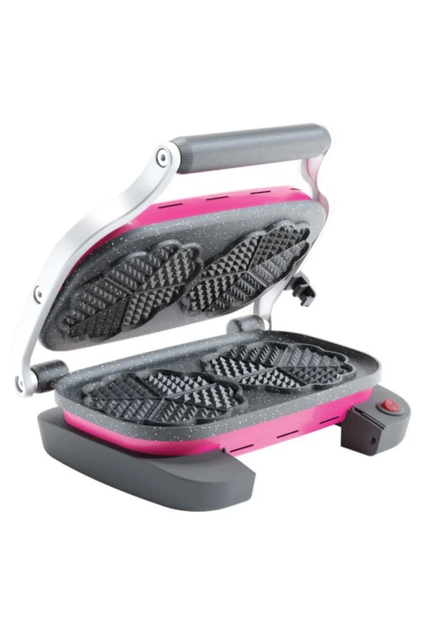 Aksu Vintage Waffle Makinesi Double Barbie Pembe - 5