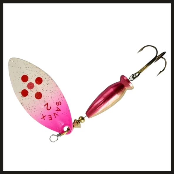 Uyguna-Yakala Beyaz/ Üst Pembe&kırmızı Noktalı No:2/20 Gr Savex Alpha Long-KAŞ.120 - Resim 2