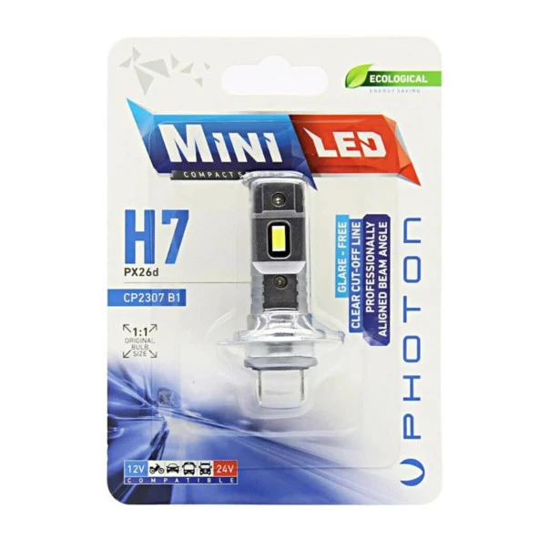 Photon Mini H7 12-24V COMPACT LED (TEKLİ BLİSTER) CP2307 B1 CP2307 B1