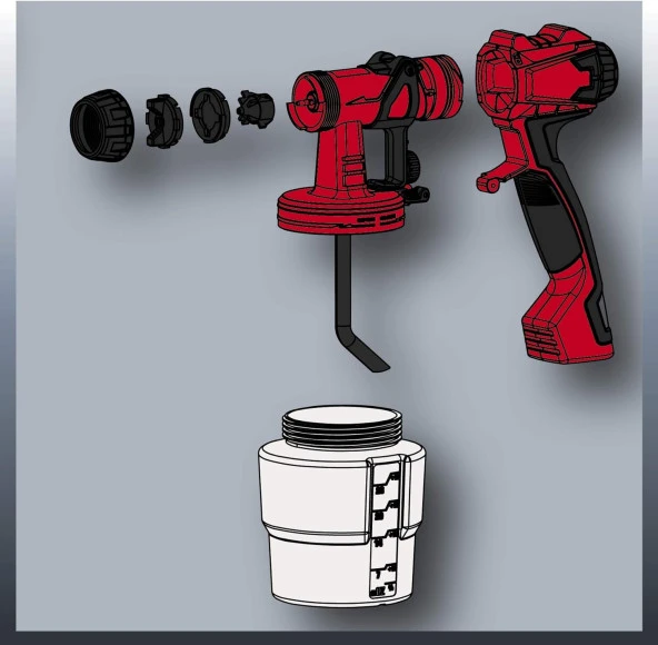 Einhell TC-SY 600 S Sprey Boya Tabnacası 4260015 - 2