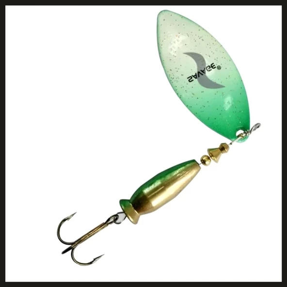 Uyguna-Yakala Alt Beyaz/ Üst Yeşil No:2/20 Gr Savage Alpha Long-KAŞ.102 - Resim 2