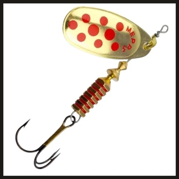 Uyguna-Yakala Altın/kırmızı Noktalı No:3Mepps Comet-ÖKŞ.052 ürün görseli