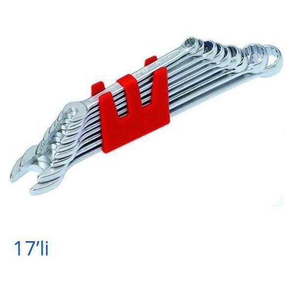 İzeltaş Kombine Anahtar Takımı Kısa Boy 17 Parça-0320002117