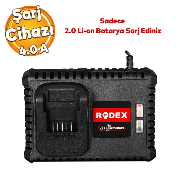 Rodex RPX2080 Hızlı Şarj Ünitesi 2.0 Batarya Sarj Etme 4.0 A Güç