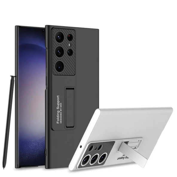 Vendas Samsung Galaxy S24 Ultra Kılıf Zore Standlı Ays Kapak - 4