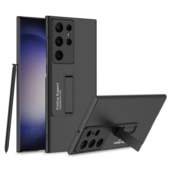 Vendas Samsung Galaxy S24 Ultra Kılıf Zore Standlı Ays Kapak - 5