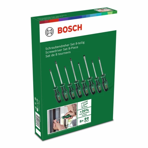 Bosch Home and Garden Tornavida Seti 8 Parça - 1600A02BX8 - 5