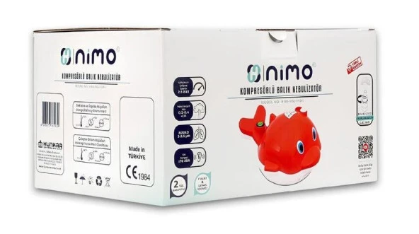 Nimo Kompresörlü Mini Nebülizatör Balık Figürlü (HNK-NBL-FISH)