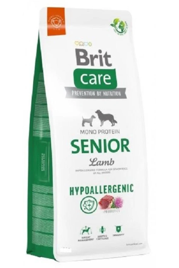 Brit Care Hypo-Allergenic Kuzulu ve Pirinçli Tüm Irklar İçin Yaşlı Köpek Maması 12 Kg