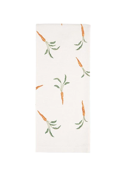%100 Pamuk İkili 40x66 Cm Nakışlı Desenli El&Yüz Havlu/Havlu Seti - 10