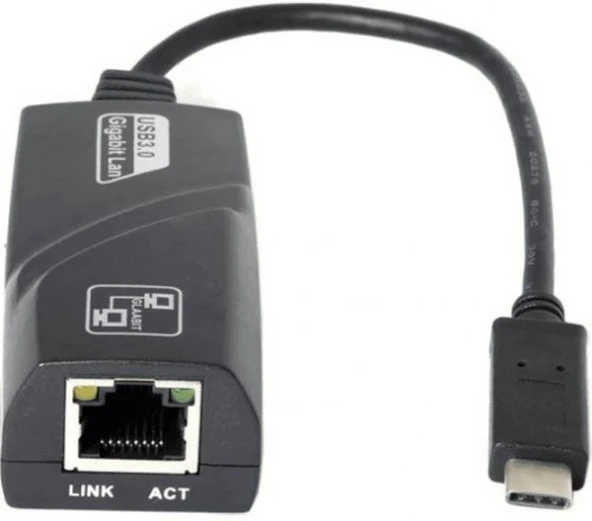 DAYTONA T-13 Type-C => RJ-45 ETHERNET ÇEVİRİCİ (Giriş : USB Tip-C => Çıkış : Ethernet) - 2