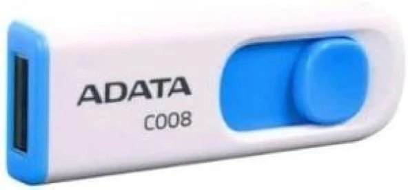 ADATA C008/32GB 32GB USB2.0 BEYAZ MAVİ