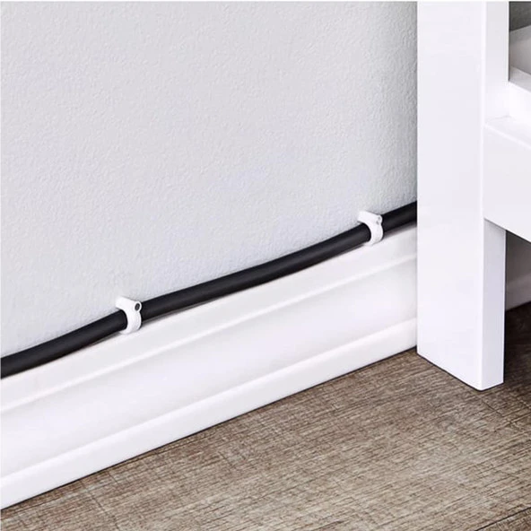 Beton Çivili Kroşe No:8 100lü Paket 4 x 4 Uydu Televizyon Priz Sıva Üstü Kablo Kanal Düzenleme - Resim 3