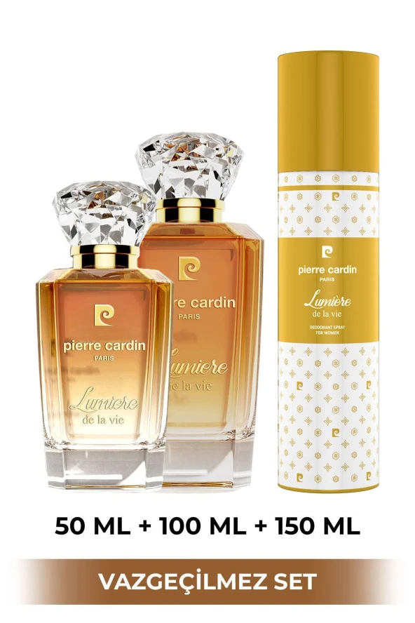 Pierre Cardin Lumiere De La Vie 3' lü Kadın Parfüm ve Deodorant Seti STCC021269