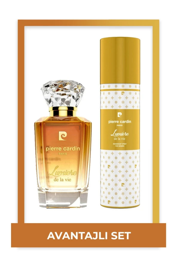 Pierre Cardin Lumiere De La Vie Edp 50 ml Kadın Parfüm ve 150 ml Deodorant Seti STCC021271