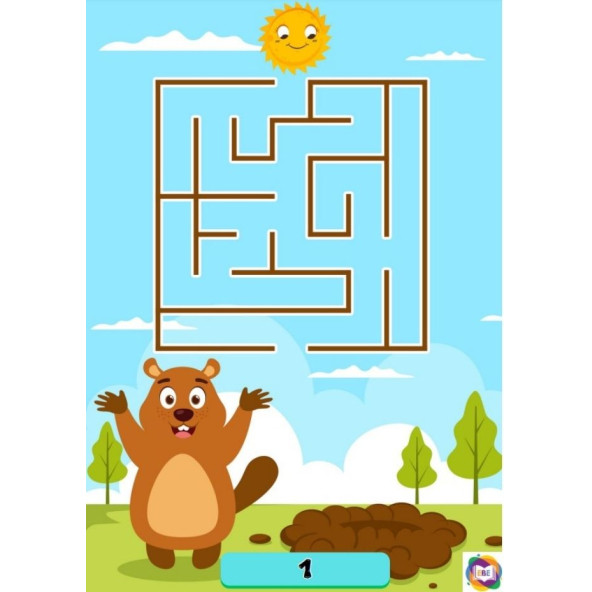 YAZ-SİL Labirent Bulmaca Kitabı (34 Süper Labirent Bulmaca) - 2