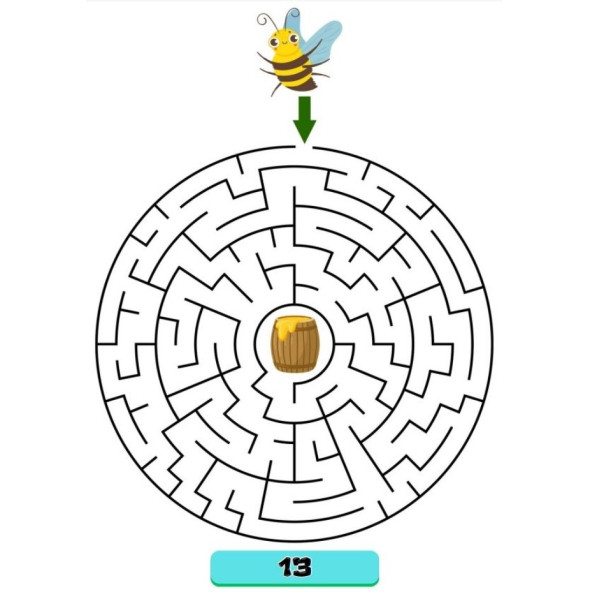 YAZ-SİL Labirent Bulmaca Kitabı (34 Süper Labirent Bulmaca) - 4