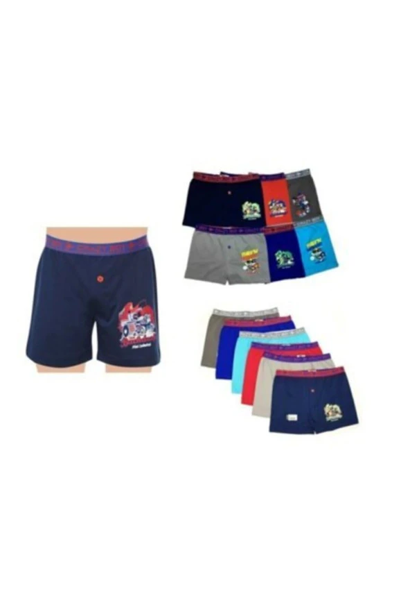 Çocuk Elastan Boxer 2li Paket
