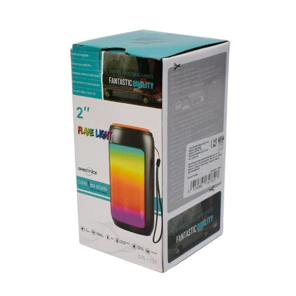 GTS-1731 Rgb Ledli Bluetooth Hoparlör Usb-Tf-Fm Radyo - 7
