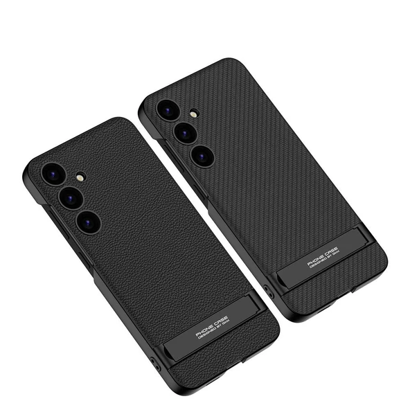 Vendas Samsung Galaxy S24 Kılıf Zore Kamera Korumalı Leather Dikey Standlı Ays Kapak - 2