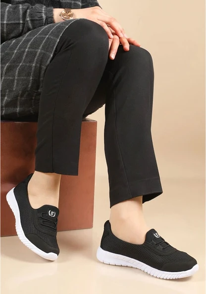 Albishoes Kadın Anne Bağcıksız Kolay Giyim Günlük Yürüyüş Babet Ayakkabı Anatomik Spor Ayakkabı