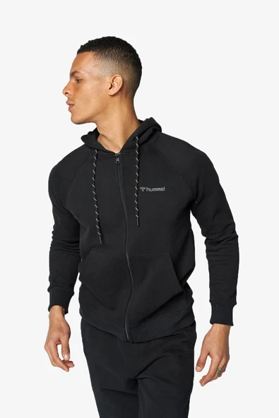 Hummel Hml Wesley Zip Hoodie Erkek Siyah Sweatshirt 921739-2001